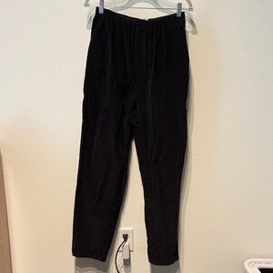 Corduroy Black Straight Leg Pants